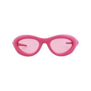 Bottega Veneta Oval-Frame Injection Sunglasses Pink Unisex-Adult